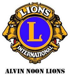 Logo for Alvin Noon Lions Club